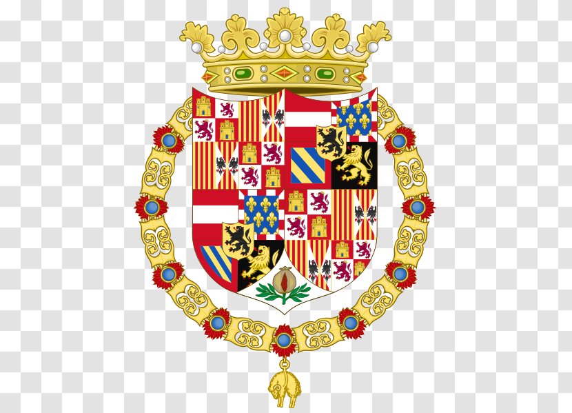 House Symbol - Coat Of Arms Charles V Holy Roman Emperor - Emblem Transparent PNG