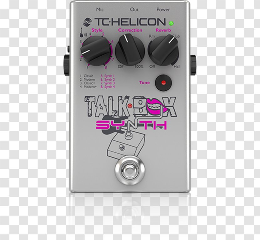 Effects Processors & Pedals Talk Box TC-Helicon Sound Synthesizers Guitar - Multimedia Transparent PNG