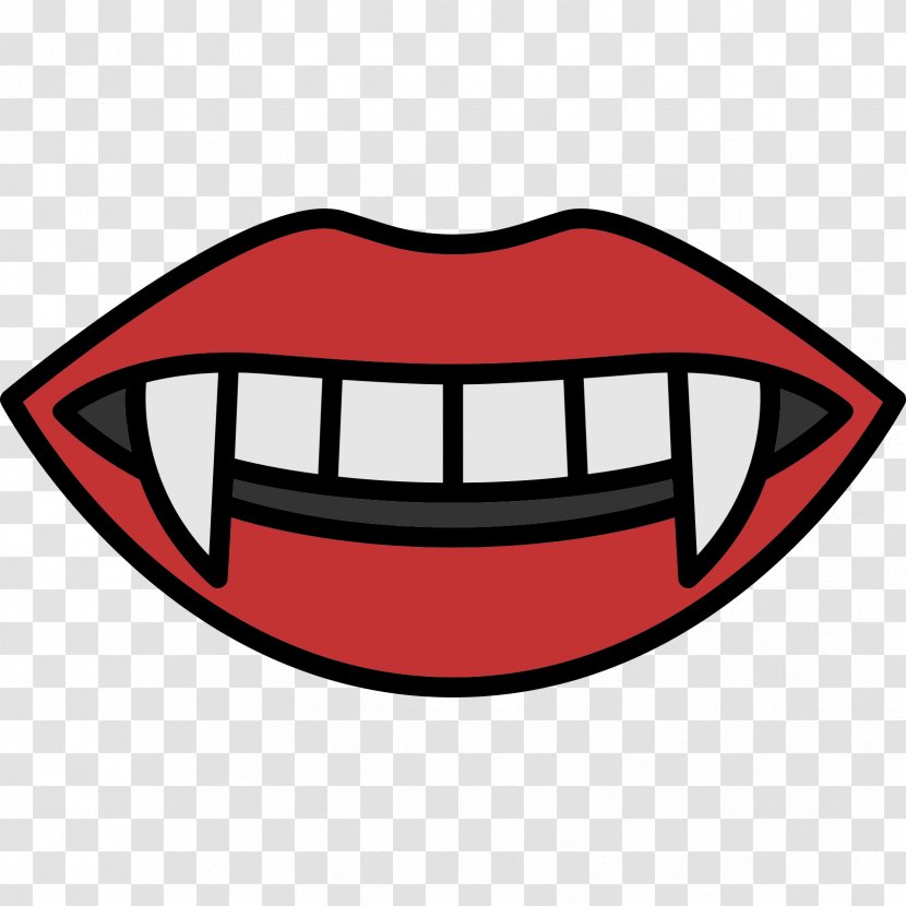 Vampire Mouth Clip Art - Smile - Teeth Transparent PNG