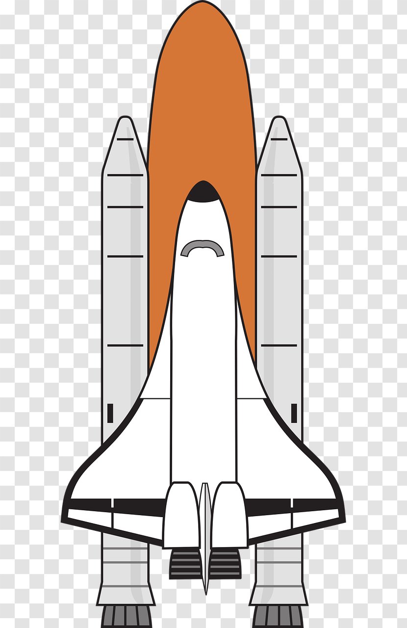 Space Shuttle Spacecraft Clip Art - Line - Rockets Transparent PNG