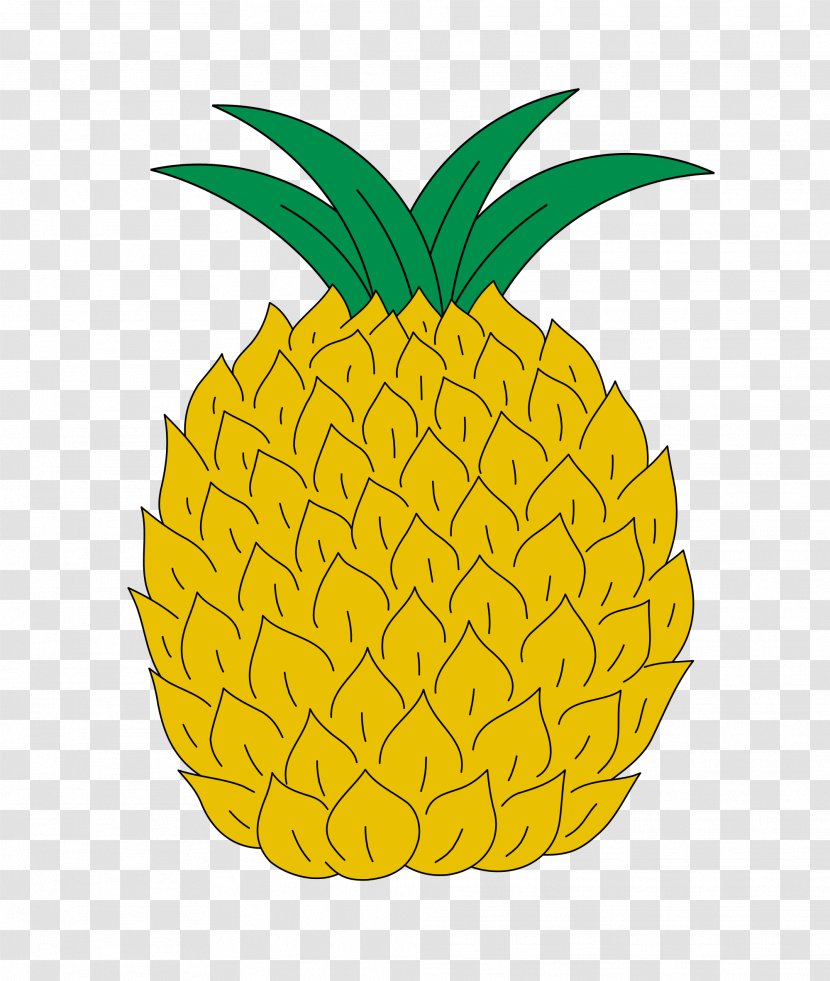 Pineapple Tropical Fruit Coat Of Arms Clip Art - Wikimedia Commons Transparent PNG