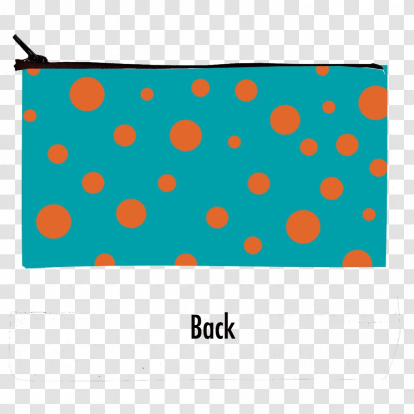 Textile Polka Dot Area Chemical Change Rectangle - Orange - Hand Made Cosmatic Bag Transparent PNG