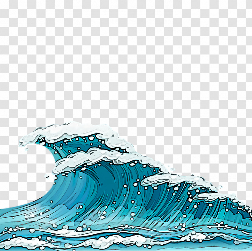 Wind Wave Cartoon Drawing Royalty-free Transparent PNG