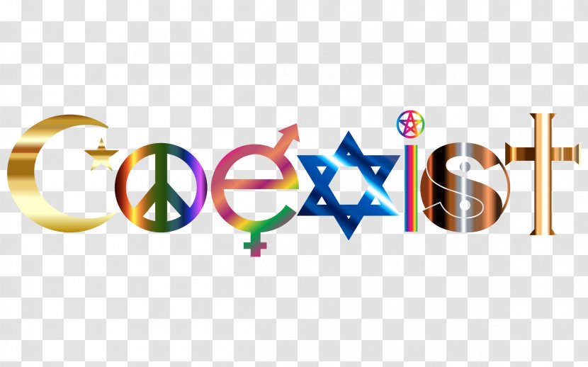 Coexist Clip Art - Judaism Transparent PNG