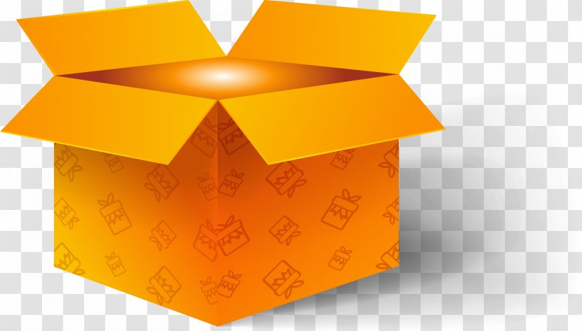 Paper Box Euclidean Vector - Gift - Hand-painted Open Transparent PNG