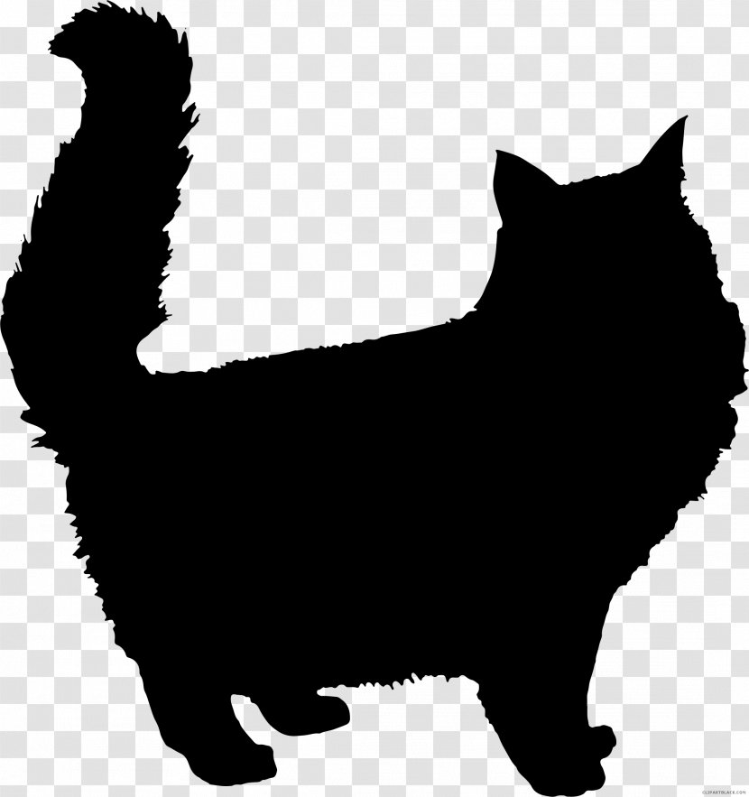 Cat Silhouette - Tail - Whiskers Munchkin Transparent PNG