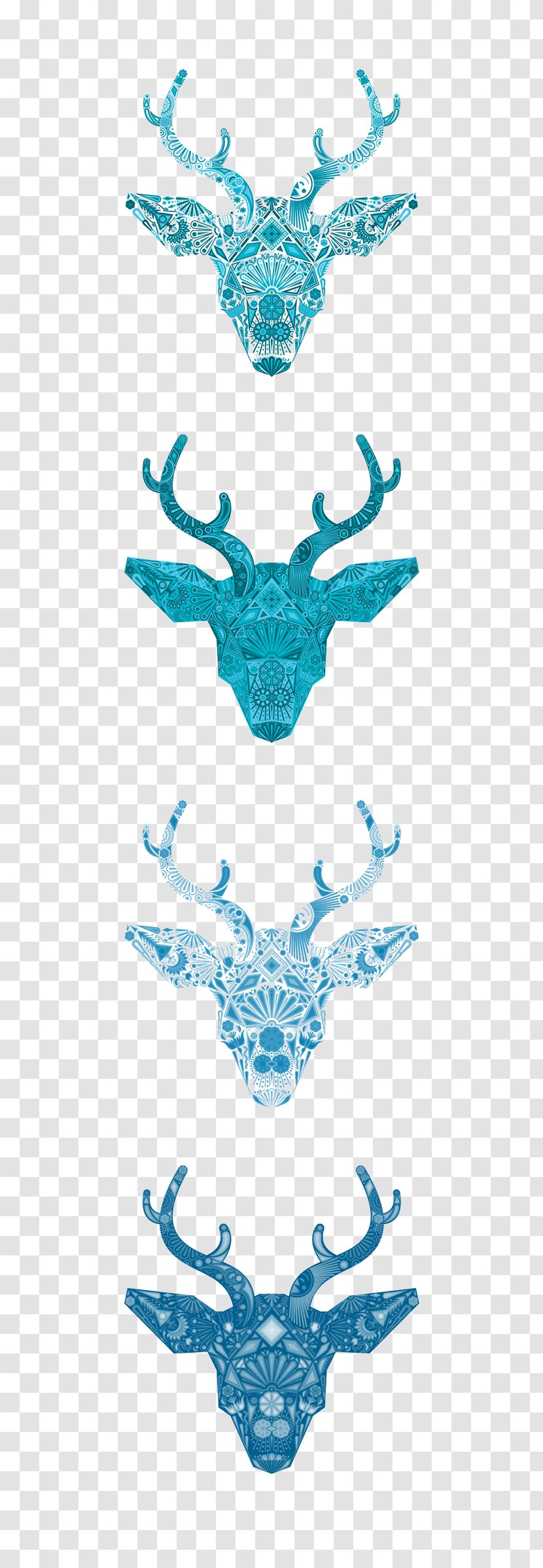 Red Deer Tattoo Moose - Creative Jewelry Transparent PNG