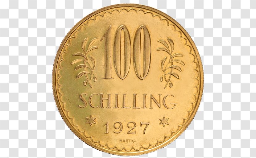 Coin Gold Shilling Austrian Schilling Transparent PNG