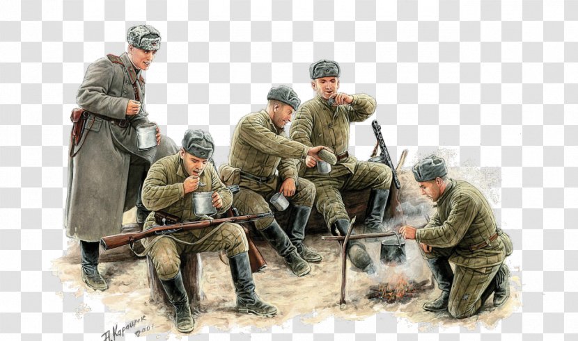 Field Kitchen Second World War Infantry Soldier Soviet Union - Army Transparent PNG
