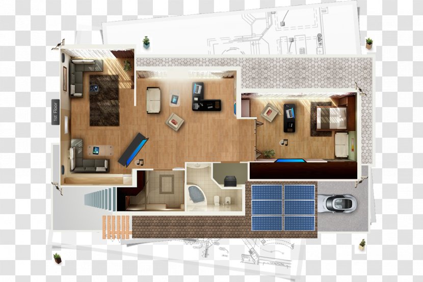 Home Automation Kits House Plan Page Layout - Blue Minimalist Wood Floor Pattern Light Backgroun Transparent PNG