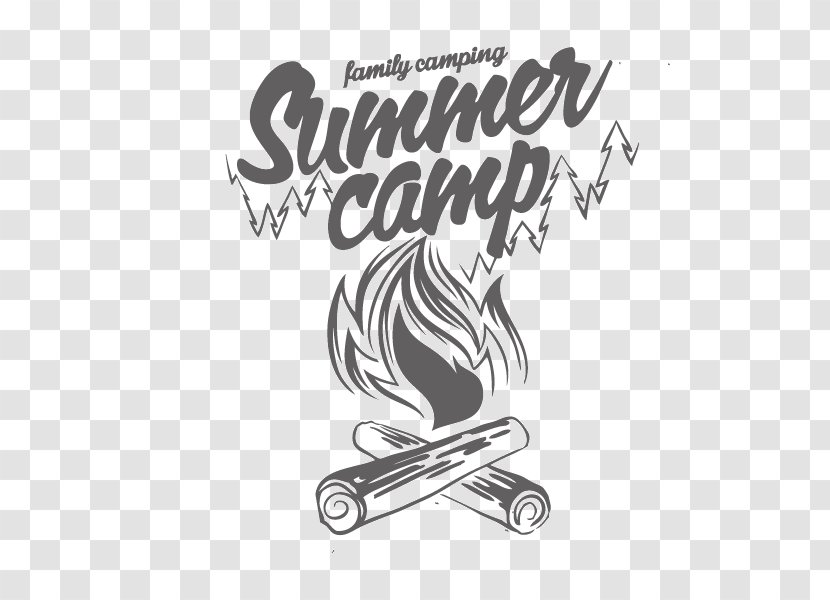 Camping Typography Shutterstock - Black - Summer Camp,English Alphabet,Fire,outdoor Transparent PNG