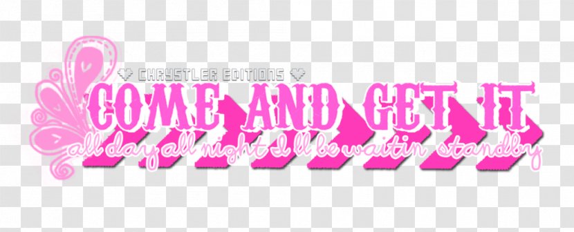 Logo Come & Get It Communication Design Brand - Pink Transparent PNG