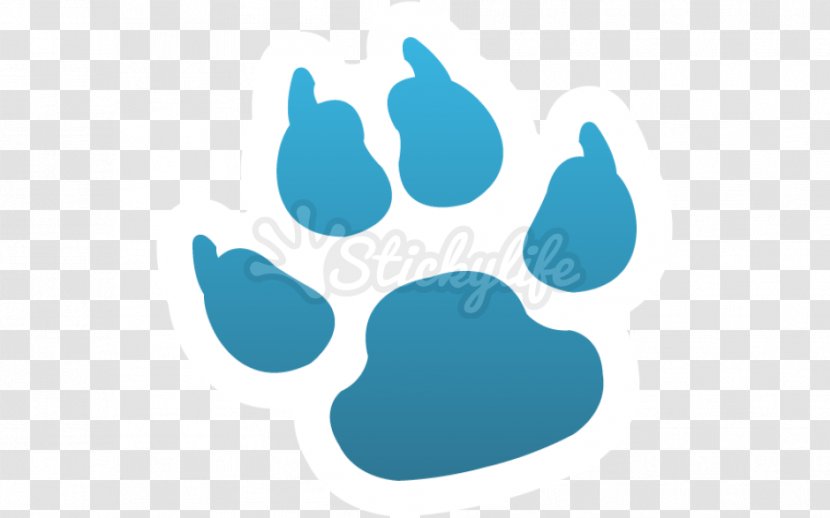 Dog Paw Cat Puppy Giant Panda - Blue - Dogs Printing Transparent PNG