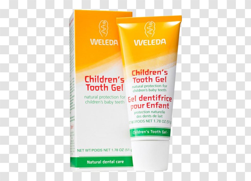 Weleda Tooth Gel Toothpaste Child Dental Care - Lotion Transparent PNG