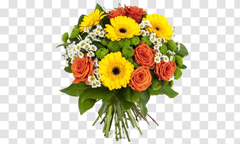 Flower Bouquet Gift Cut Flowers Floristry - Gerbera Transparent PNG