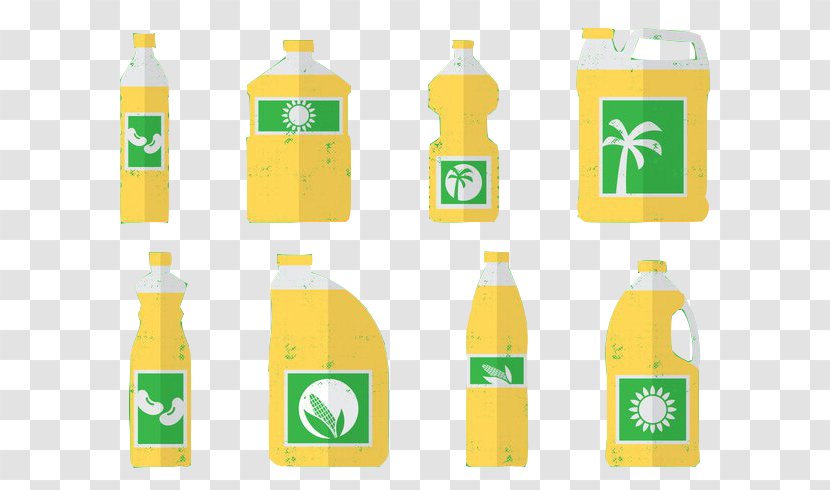 Plastic Bottle Lubricant Vegetable Oil - Yellow - All Kinds Of Orange Juice Transparent PNG