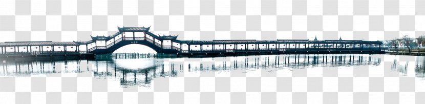 Jinxi, Kunshan Guqiao Residential District Lianqiao Shan Shui Poster - Bridge Transparent PNG