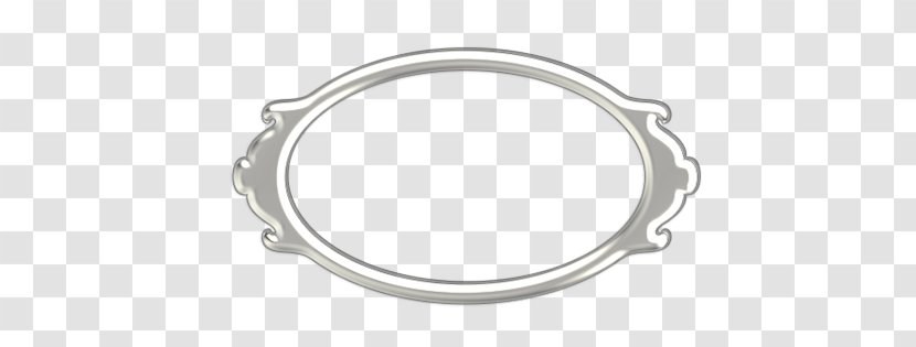 Silver Body Jewellery - Oval Transparent PNG