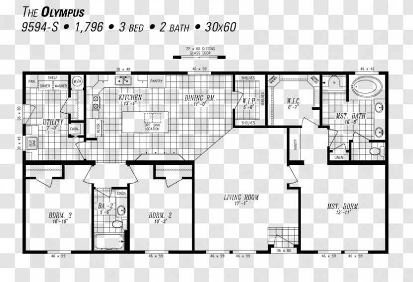 Marlette Oregon House Plan Floor - Schematic - Plans Transparent PNG