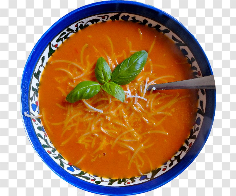Tomato Soup Vegetarian Cuisine Food Dish Transparent PNG