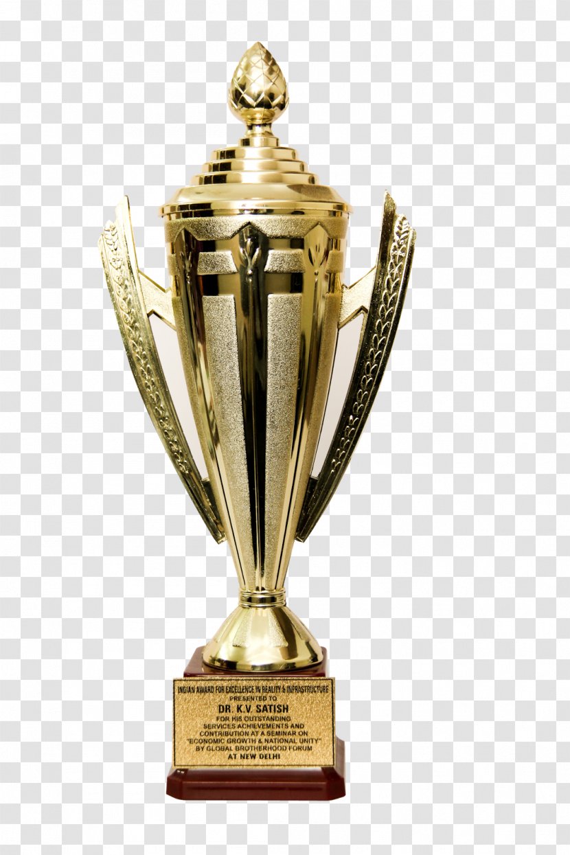 01504 Trophy Brass Transparent PNG