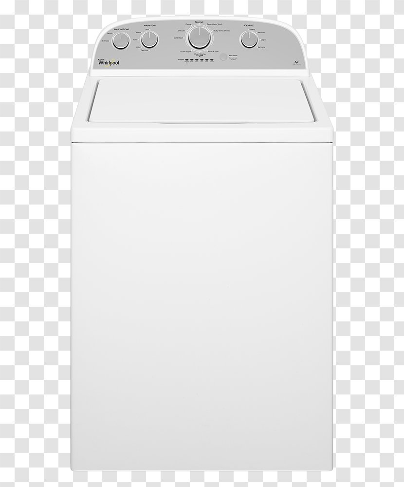 Whirlpool WTW5000D Washing Machines Corporation Home Appliance Cabrio 4.3 Cu. Ft. High- Efficiency Top Load Washer - Machine - WhiteOthers Transparent PNG