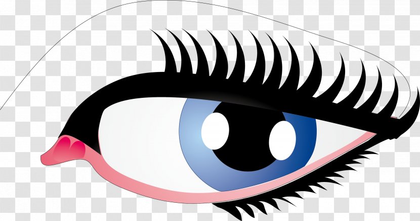 Eye Clip Art - Heart - Long Eyelashes Vector Transparent PNG
