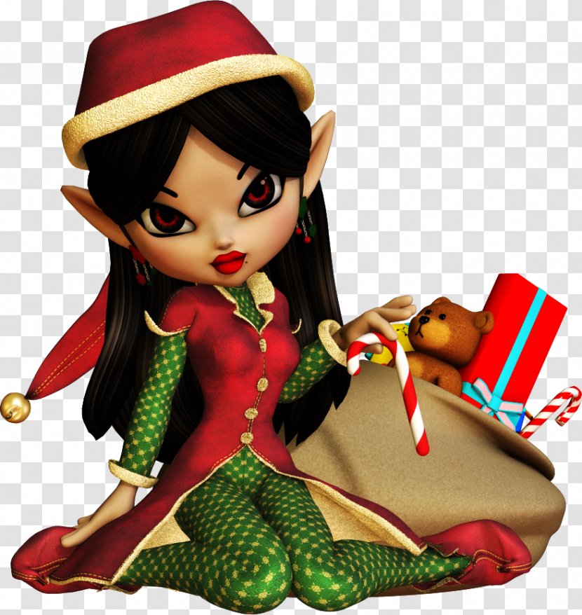 Christmas Elf Clip Art - Doll - Cookie Transparent PNG