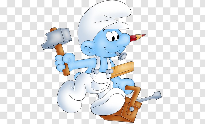 Smurfette Papa Smurf Brainy Baby Gargamel - Technology - Carrying Tools Transparent PNG