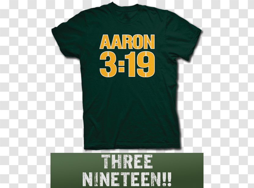 T-shirt Green Bay Packers Lambeau Field Sleeve - Brand Transparent PNG
