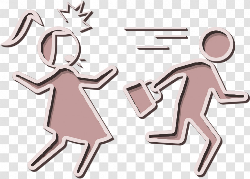 Criminal Minds Icon People Icon Criminal Running With Stolen Woman Bag Icon Transparent PNG