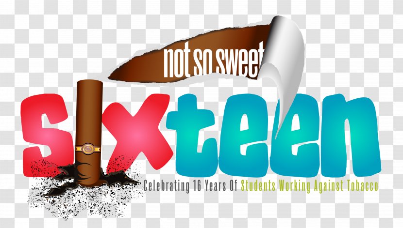 T-shirt Students Working Against Tobacco Sleeve - Designer - Sweet 16 Transparent PNG