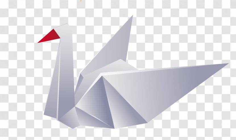 Crane Origami Paper - White Transparent PNG