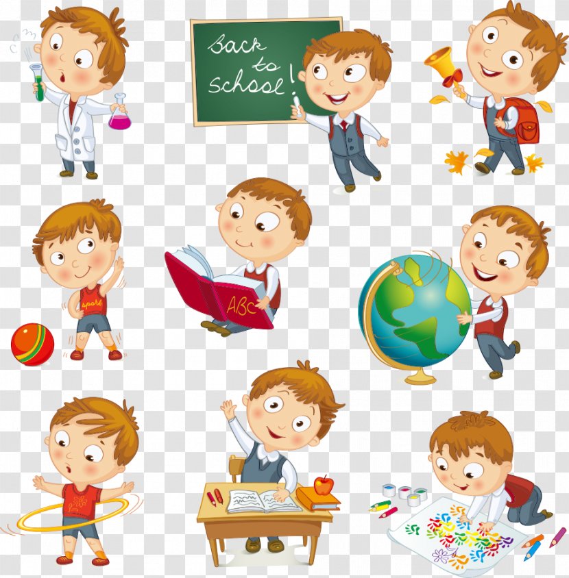 Geography Lesson Clip Art - Male - Student Transparent PNG