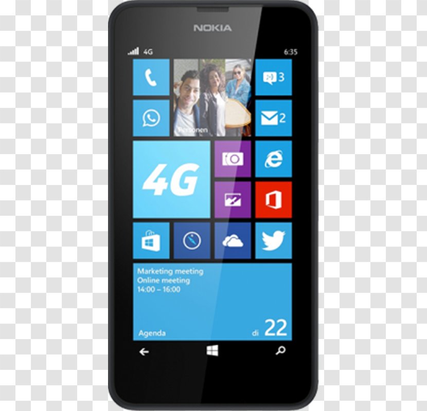 Nokia Lumia 630 530 諾基亞 Smartphone - Dual Sim Transparent PNG