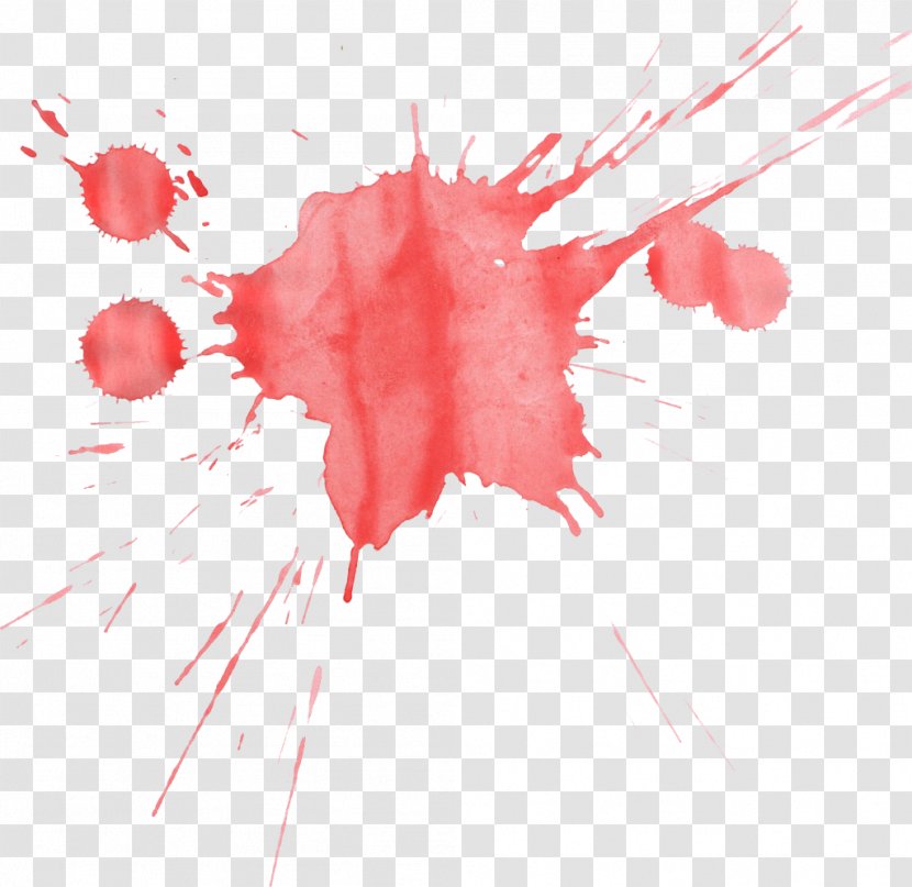 Watercolor Painting Red Transparent PNG