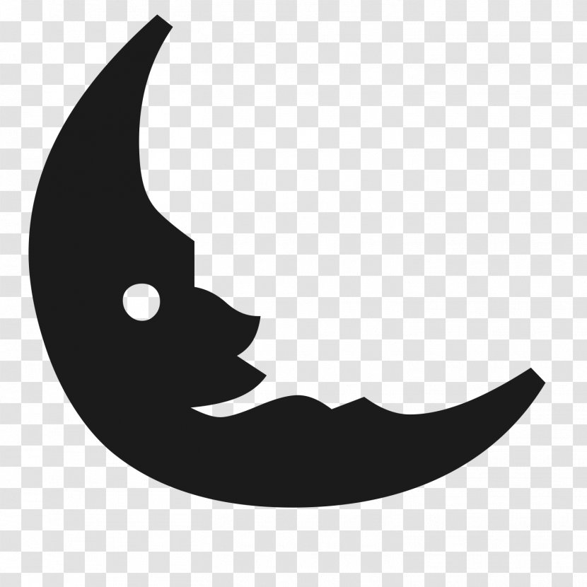 Silhouette Art Design Logo Black - Moon Transparent PNG