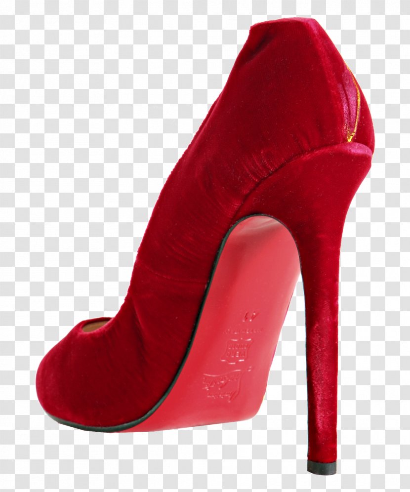 High-heeled Footwear Shoe Velvet - Basic Pump - Louboutin Transparent PNG