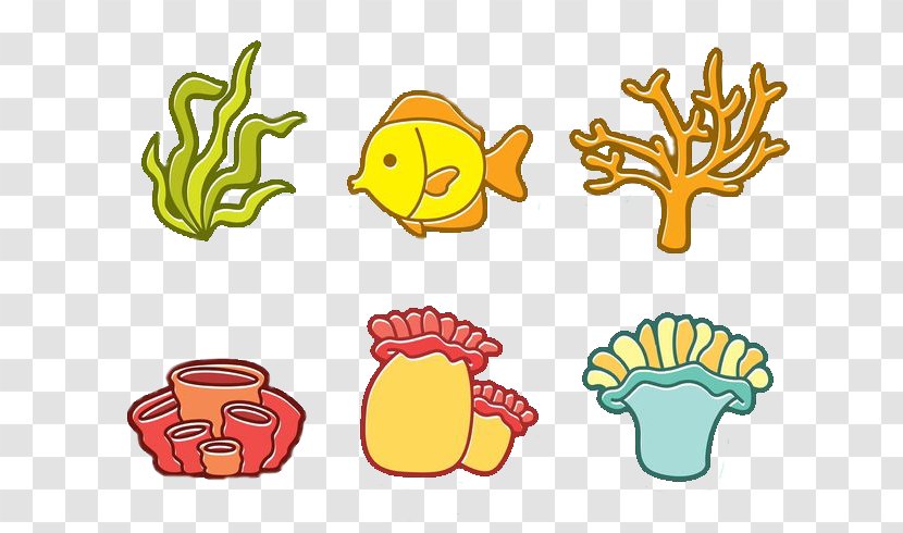 Coral Reef Fish Illustration - Area - Cartoon And Transparent PNG