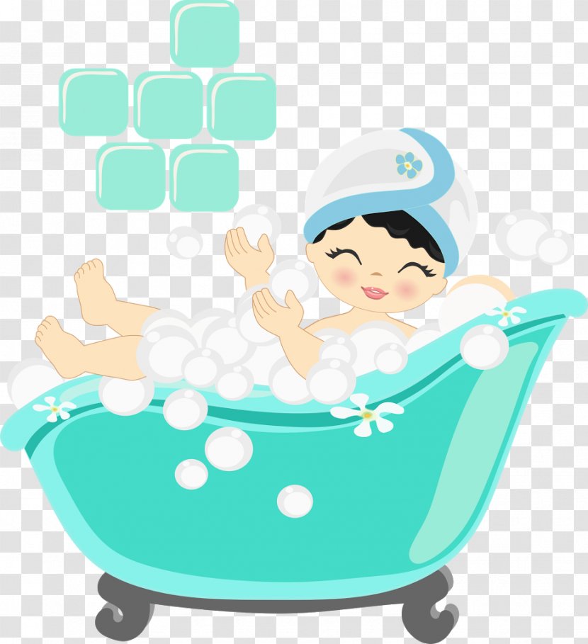 Day Spa Clip Art Image Illustration - Baths - Bano Pattern Transparent PNG