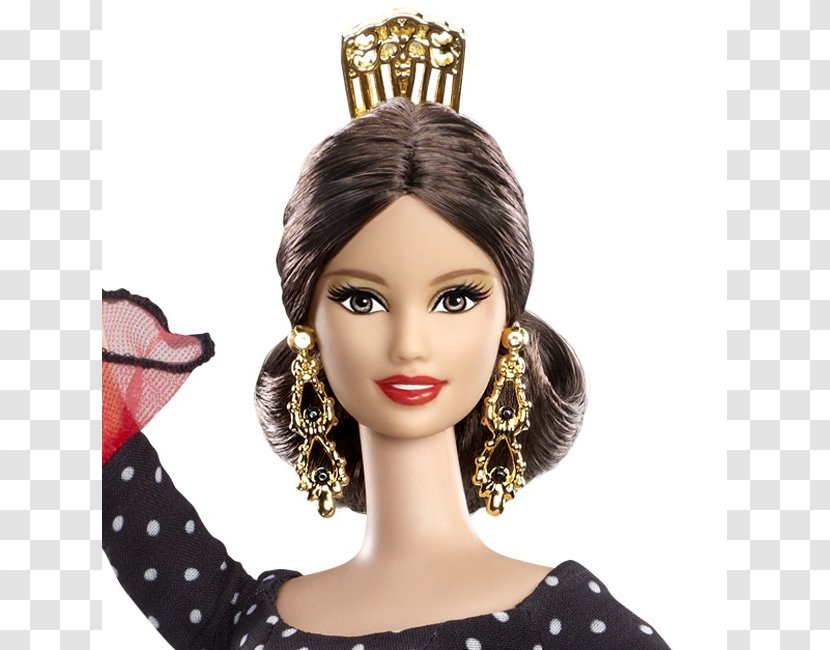 Spain Barbie Doll OOAK Repaint - Mattel Transparent PNG
