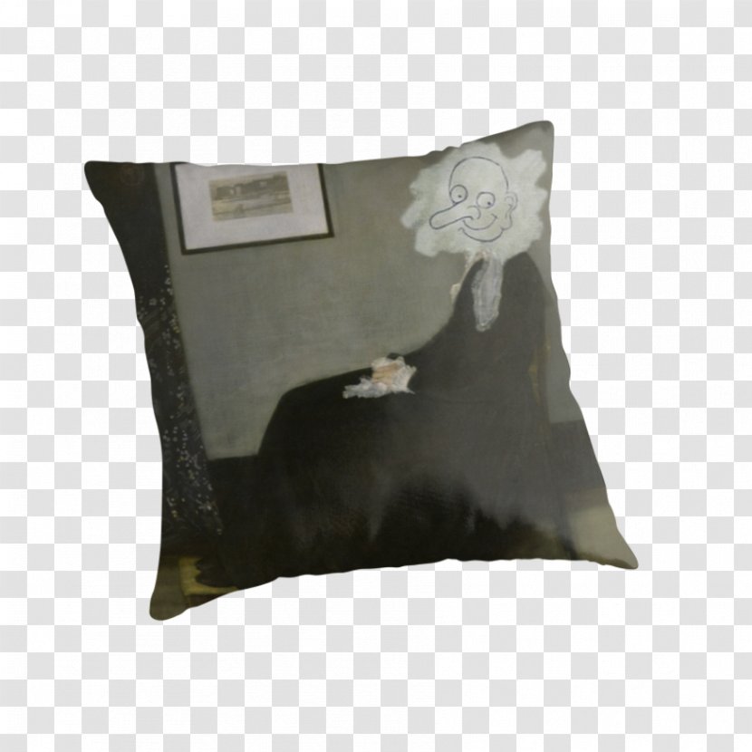 Whistler's Mother Painter Oil Painting - Pillow Transparent PNG