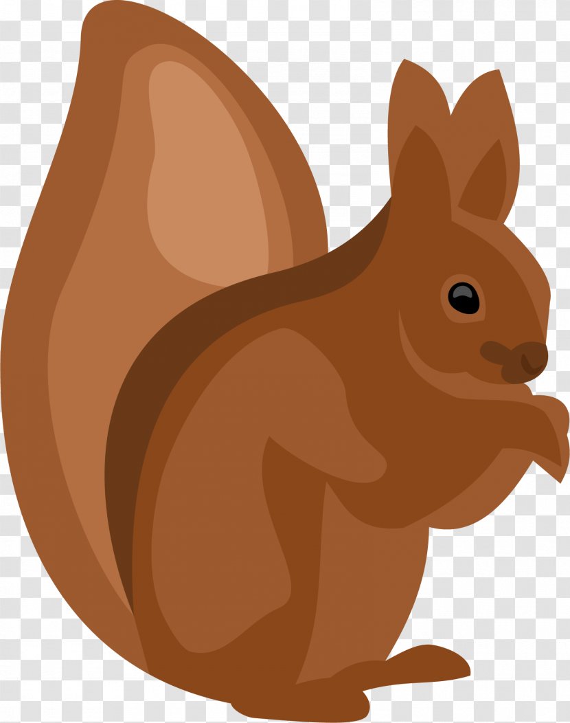 Squirrel Chipmunk Domestic Rabbit Cartoon - Hare - Vector Transparent PNG