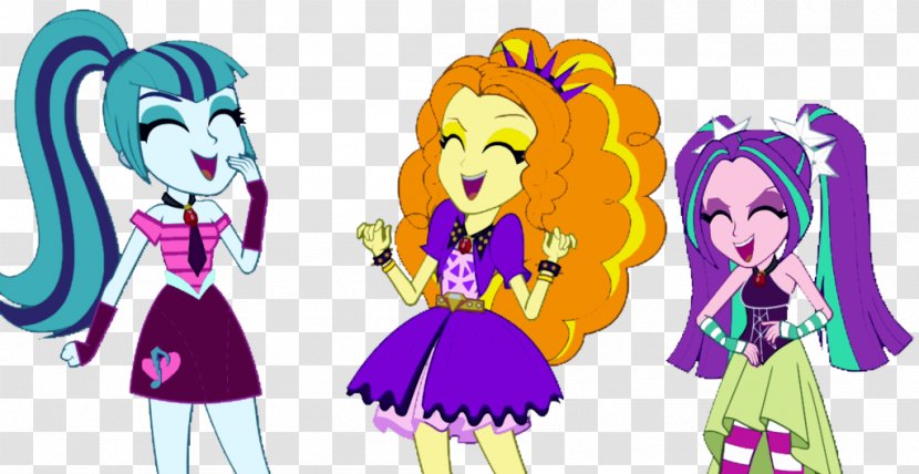 The Dazzlings My Little Pony Art Under Our Spell - Silhouette - Dazzling Vector Transparent PNG