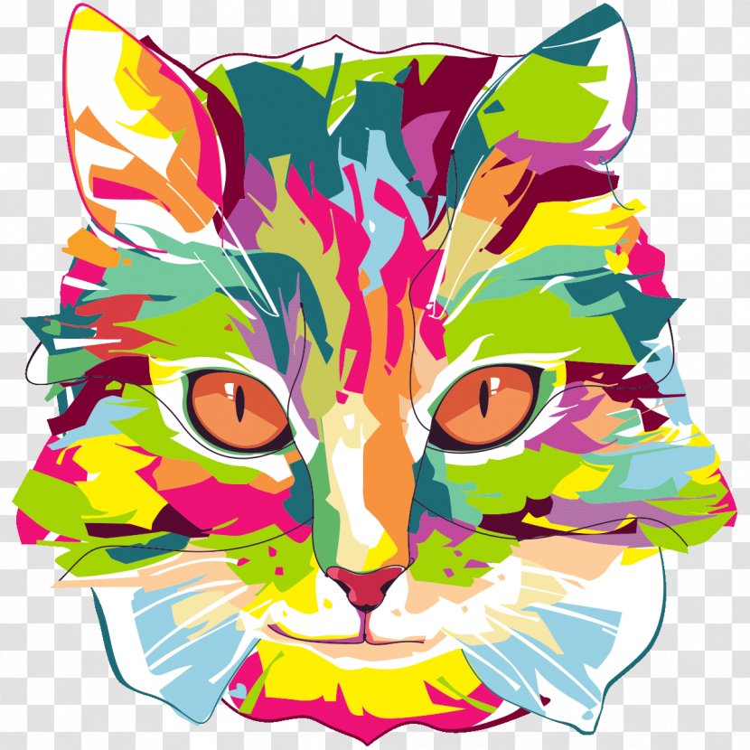 Cat T-shirt Kitten Wedding Invitation Zazzle - Pop Art - POP ART Transparent PNG