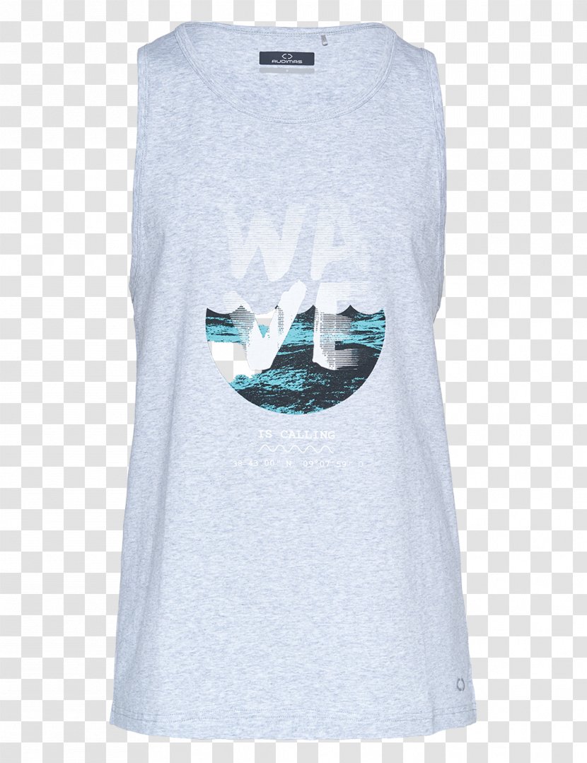 T-shirt Sleeveless Shirt Outerwear - Turquoise - Gray Projection Lamp Transparent PNG
