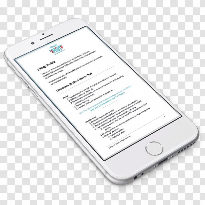 Smartphone Test Federal Aviation Administration Unmanned Aerial Vehicle Study Skills - Gadget Transparent PNG