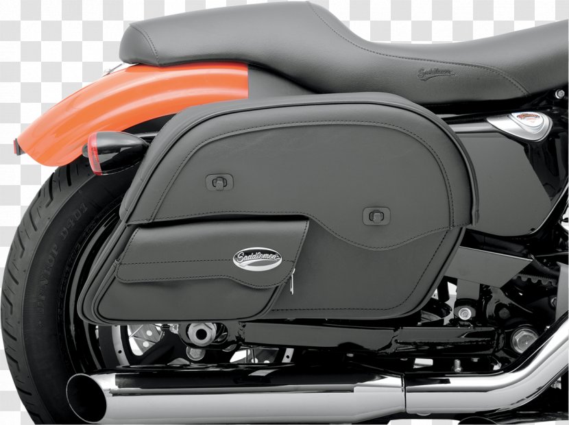 Exhaust System Saddlebag Harley-Davidson Sportster Motorcycle - Vehicle Transparent PNG