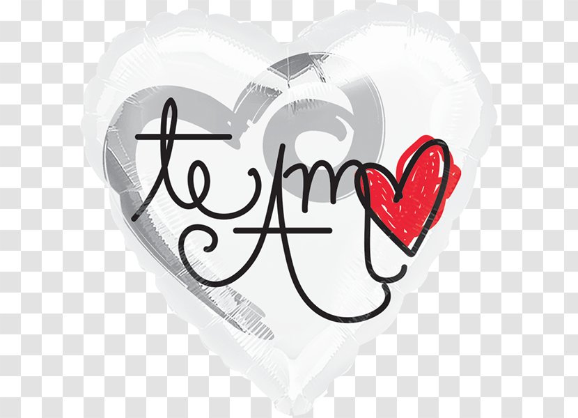 Toy Balloon Love Heart - Silhouette Transparent PNG