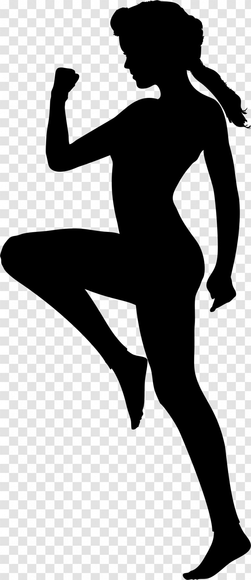 Physical Exercise Woman Silhouette Fitness Clip Art - Recreation - SILUET Transparent PNG
